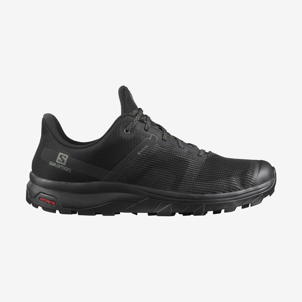 Zapatillas Trekking Salomon Hombre Negras - Salomon Argentina OUTLINE PRISM GORE-TEX,918573-YOB